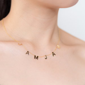 Floating Name Necklace (min. 3 letters)