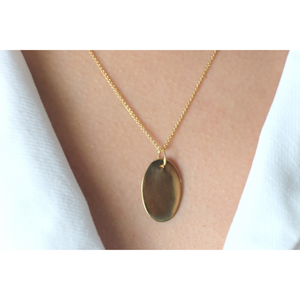 Oval Disc Pendant